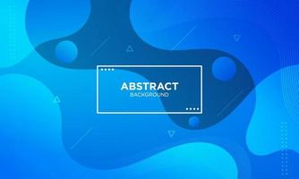 Abstract Blue Fluid Wave Background vector