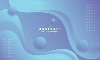 Abstract Blue Fluid Wave Background vector