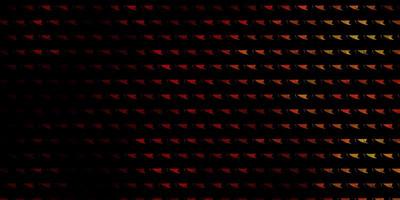 Light Red, Yellow vector pattern with polygonal style.