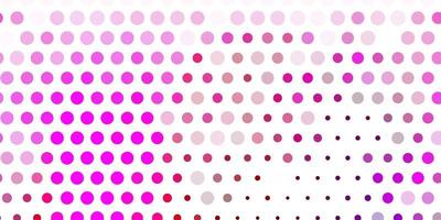 Light pink vector pattern with spheres.