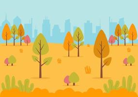 Autumn Background Landing Page Falling Leaves and Leaf Flying vector