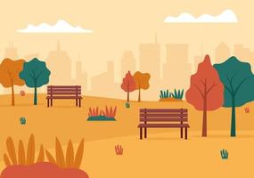 Autumn Background Landing Page Falling Leaves and Leaf Flying vector