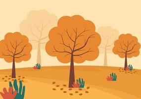 Autumn Background Landing Page Falling Leaves and Leaf Flying vector