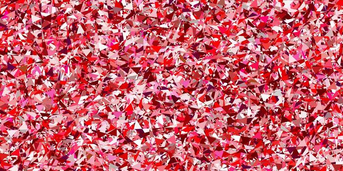 Light pink, red vector backdrop with triangles, lines.