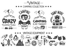 Camping quote illustration Vector for banner