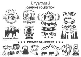 Camping quote illustration Vector for banner