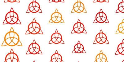 Light Orange vector background with occult symbols.