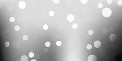 Light gray vector background with bubbles.