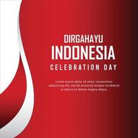 17 August. Indonesia Happy Independence Day Spirit of freedom vector