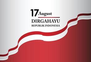 17 August. Indonesia Happy Independence Day Spirit of freedom vector