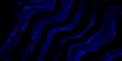 Dark BLUE vector template with curved lines.