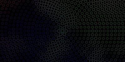 Dark Multicolor vector pattern with spheres.