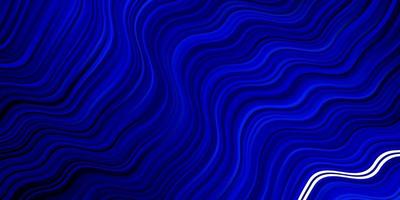 Dark BLUE vector template with curved lines.