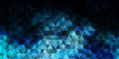 Dark BLUE vector texture with lines, triangles.