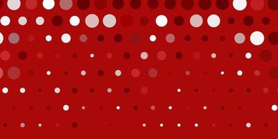 Light red vector template with circles.