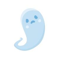 Cartoon funny spooky ghost vector