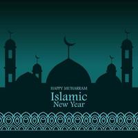 Islamic New Year Background Template vector