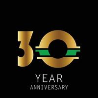 Vector logo de aniversario de 30 años