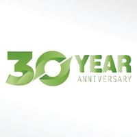 30 Year Anniversary Logo Vector