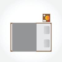 Open closets cupboard wardrobe. Closet with opening doors vector