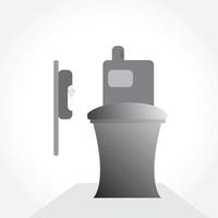 modern toilet set in flat style. Vector illustration