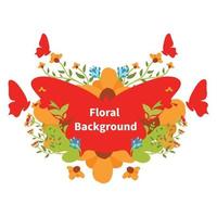diseño de fondo floral natural. banner de promoción. vector