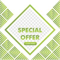 special offer promotion post design. social media post template. vector