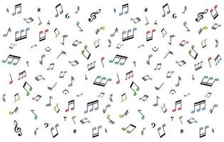 Collection of a musical notes. vector