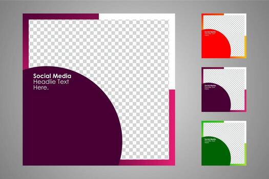 adecuado para plantillas de publicaciones en redes sociales y anuncios web o de Internet. vector