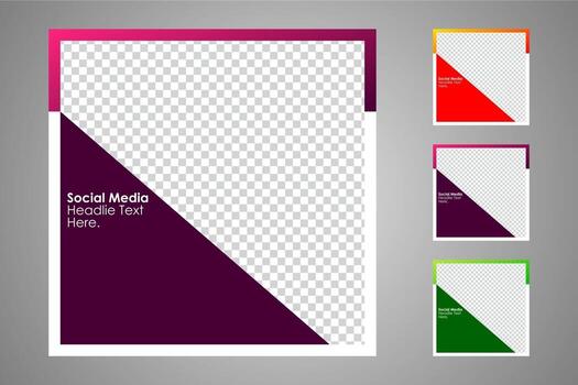 Suitable for social media posts templates and web or internet ads. vector