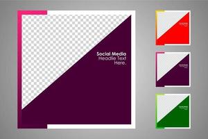 Suitable for social media posts templates and web or internet ads. vector