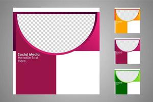 Suitable for social media posts templates and web or internet ads. vector