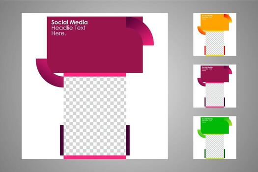Suitable for social media posts templates and web or internet ads. vector