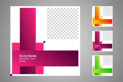 Suitable for social media posts templates and web or internet ads. vector