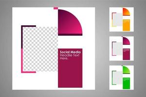 Suitable for social media posts templates and web or internet ads. vector