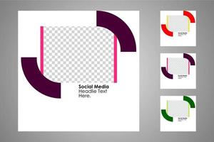 Suitable for social media posts templates and web or internet ads. vector