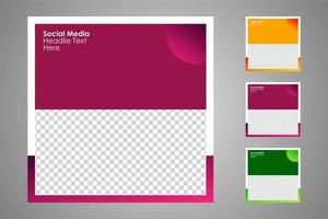 Suitable for social media posts templates and web or internet ads. vector