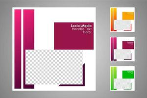 Suitable for social media posts templates and web or internet ads. vector