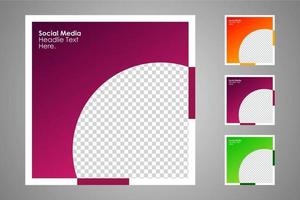 Suitable for social media posts templates and web or internet ads. vector