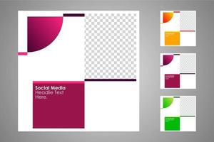 Suitable for social media posts templates and web or internet ads. vector