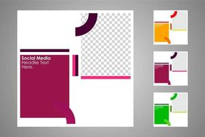 adecuado para plantillas de publicaciones en redes sociales y anuncios web o de Internet. vector