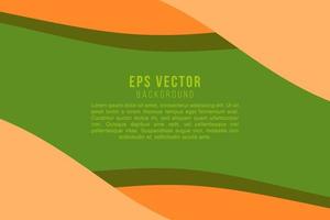 Fondo abstracto verde y naranja combinación vector eps