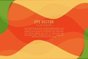 Background abstract green and orange combination eps vector