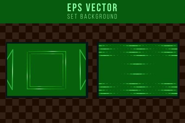 Set green background abstract dark shining back ground collection