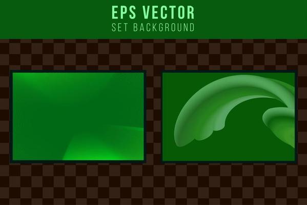 Set green background abstract dark shining back ground collection