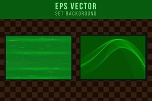 Set green background abstract dark shining back ground collection vector