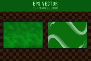 Set green background abstract dark shining back ground collection vector