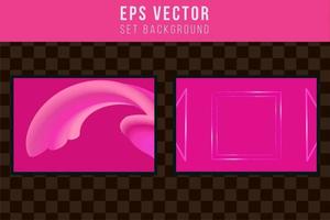 Pink background abstract set editable eps vector purple effect cover