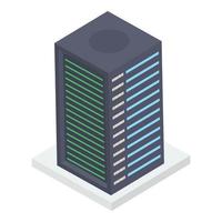 Data Server Rack vector