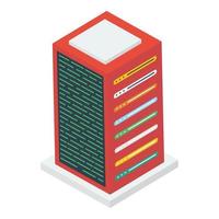 Data Server Rack vector